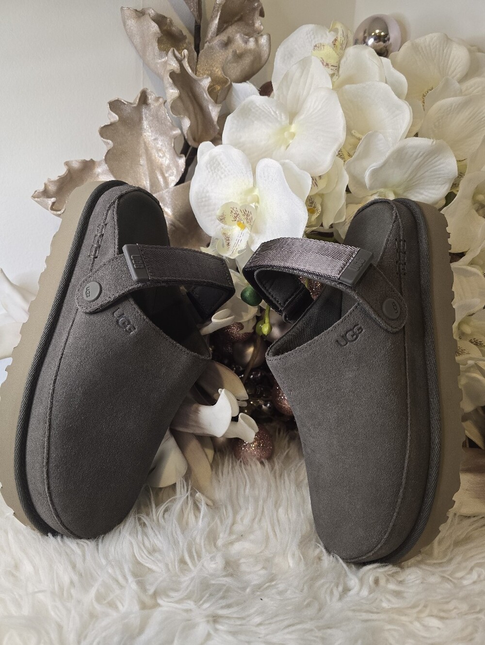UGG Women GoldenStar Villa RainStorm shoes Dense Smoke New